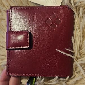 Patricia Nash vintage distress Astra magenta wallet NEW